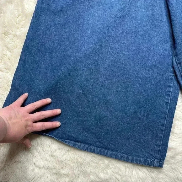 Koret City Blues Vintage Crop Jeans Extra Wide Leg Medium Wash Size 14 - Picture 6 of 16